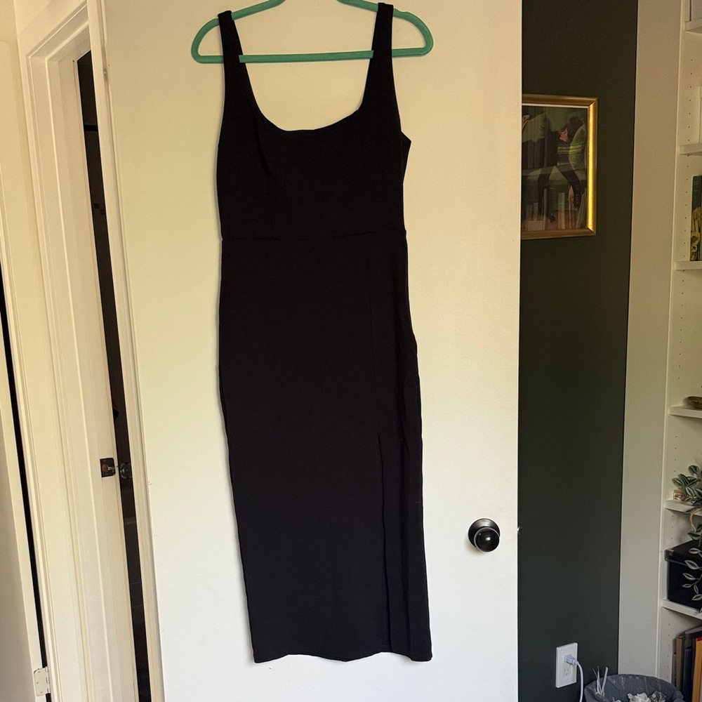 Midi length body con dress